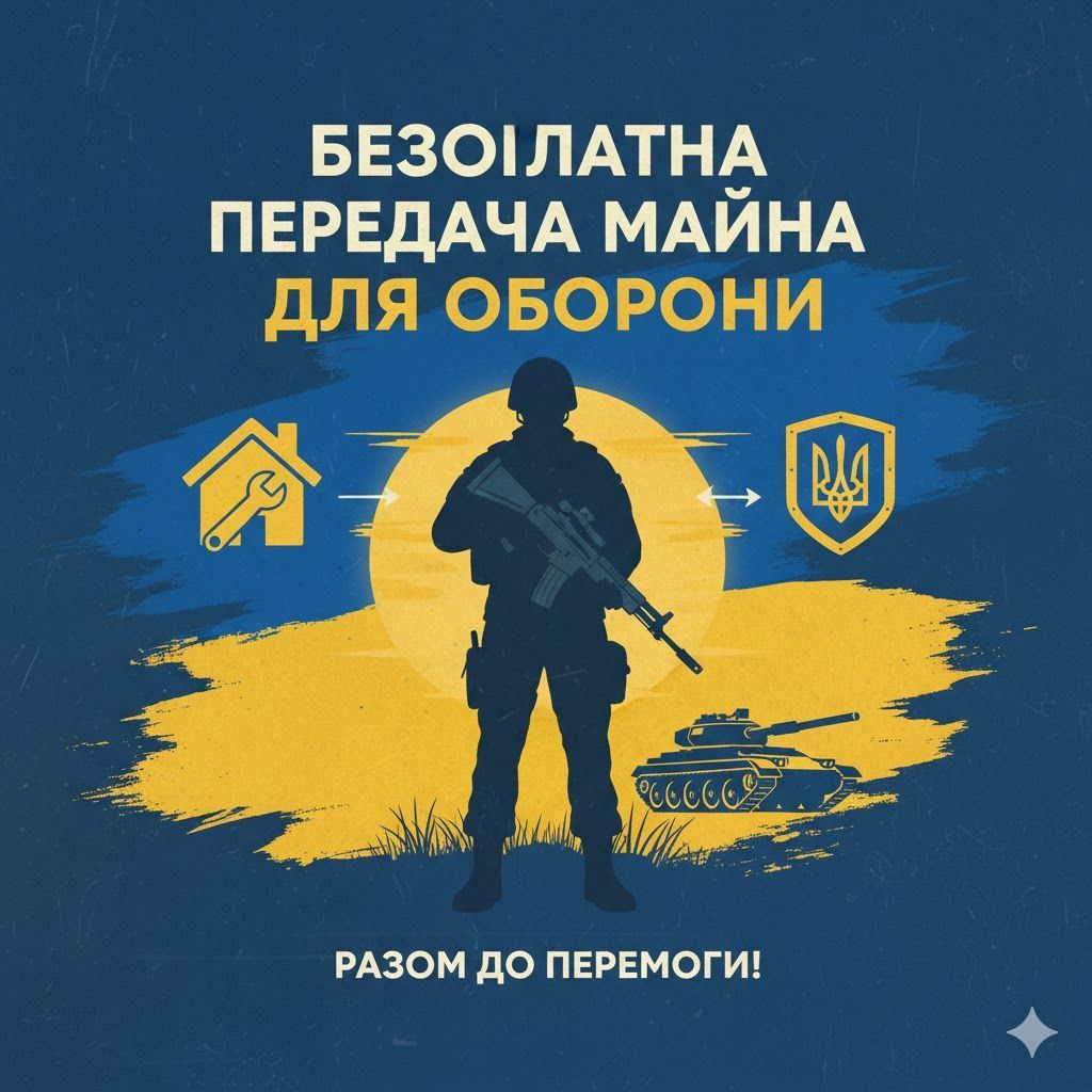 Безоплатна передача майна для потреб оборони